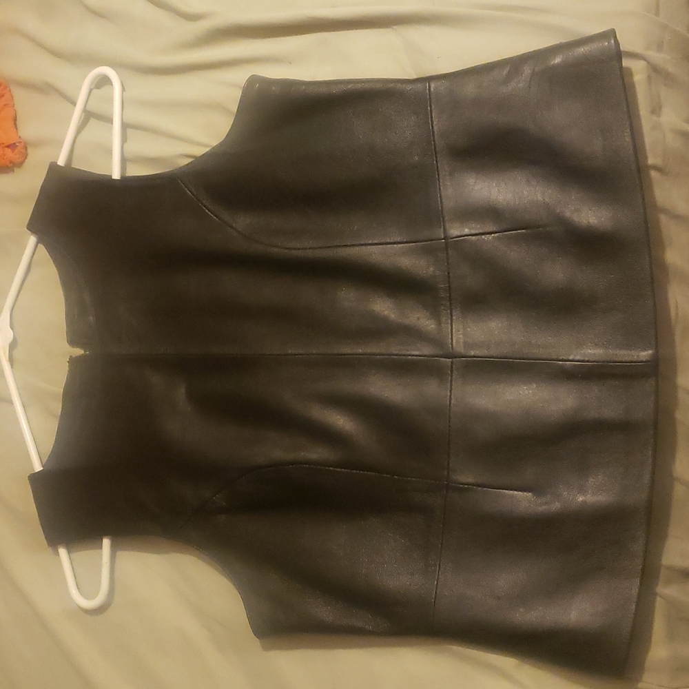 Leather vest